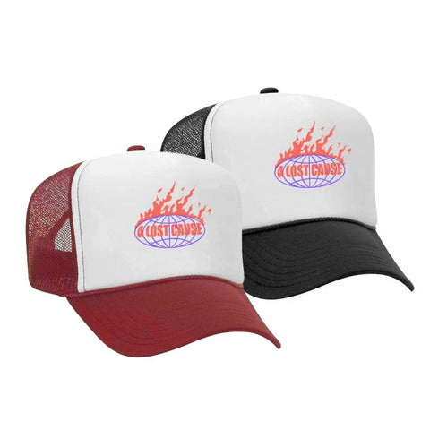 A Lost Cause: Burning Trucker Cap