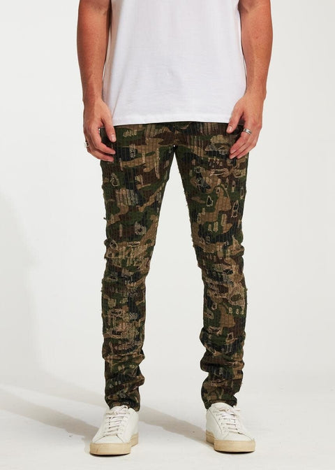 Embellish: Ryan Camo Destroy Denim