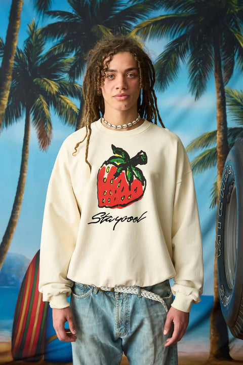 Stay Cool nyc : Scratch N Sniff Strawberry Sweatshirt