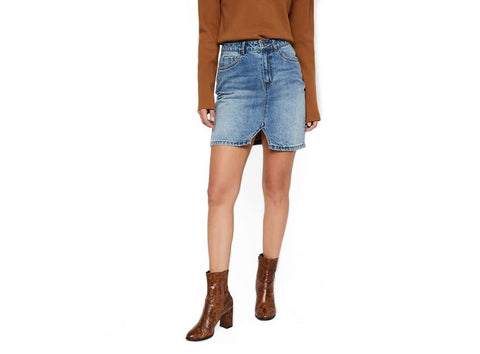 Vero Moda: Alsa Mid Rise Mini Denim Skirt