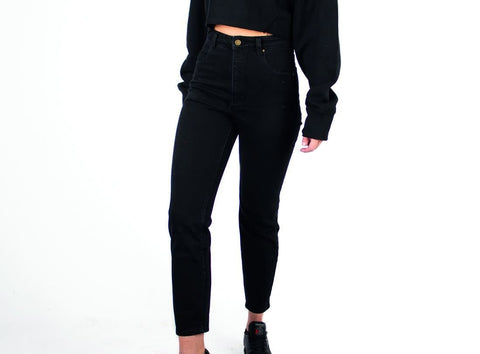 Rolla's: Hiwaist Straight Leg Dusters Denim Pants