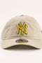 New Era : 920 NY Yankees Gold/Turquoise Logo Cap