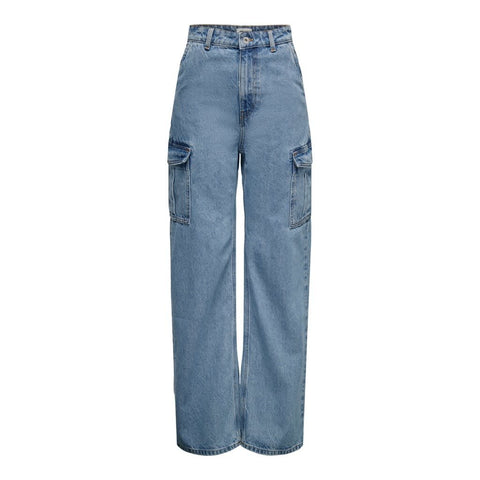 Only: Highwaist Wide Cargo Denim
