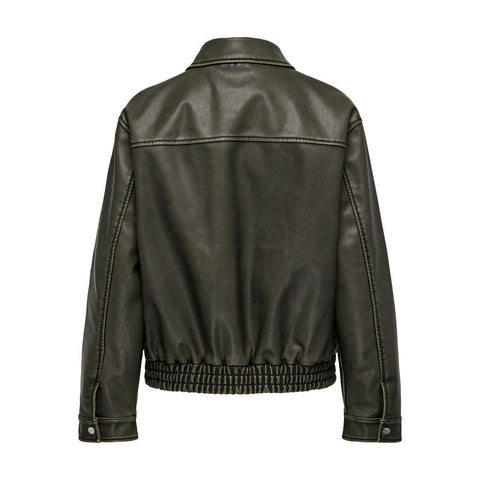 Only: PU Cargo Bomber Jacket