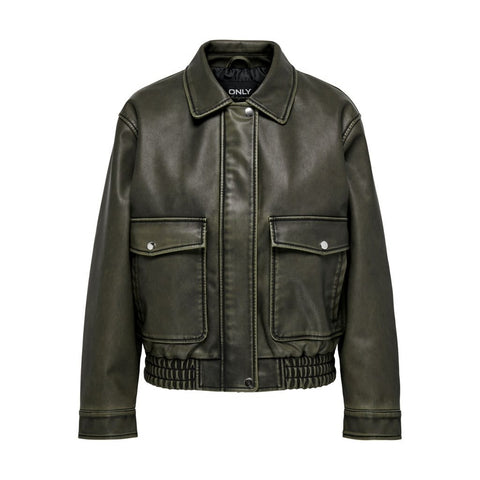 Only: PU Cargo Bomber Jacket