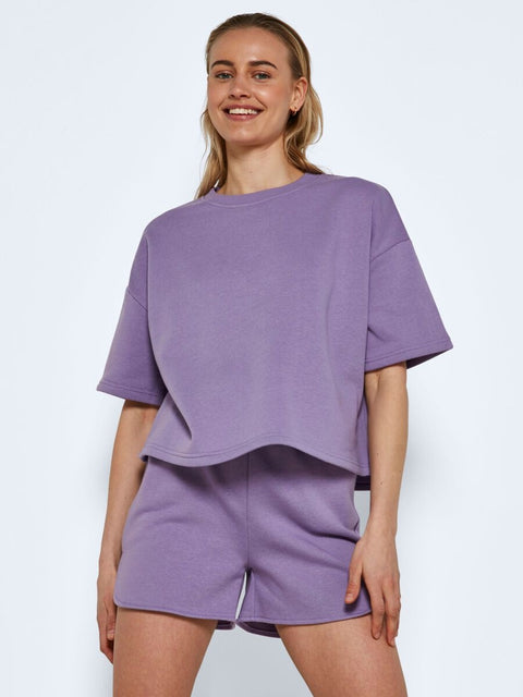 Noisy May: NMKaren S/S Unbrushed Sweat Top