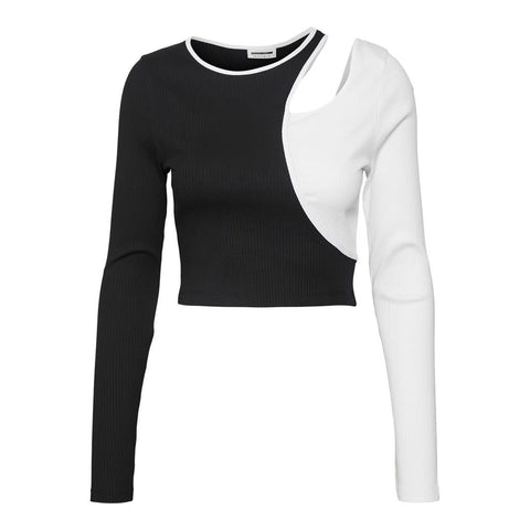 Noisy May: L/S Cutout Top