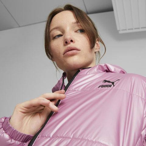 Puma: Hooded Shiny Padded Jacket