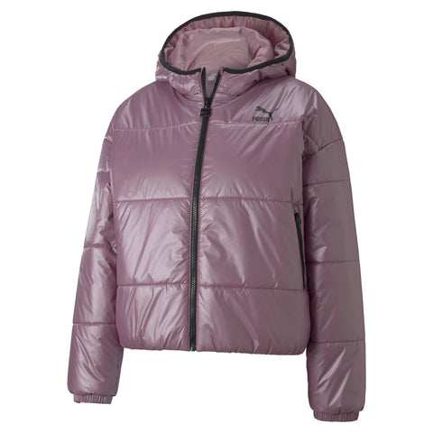 Puma: Hooded Shiny Padded Jacket