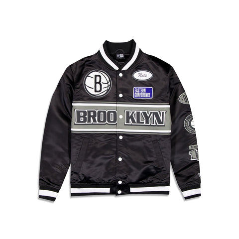 New Era: NBA Rally Drive Brooklyn Nets Satin Jacket