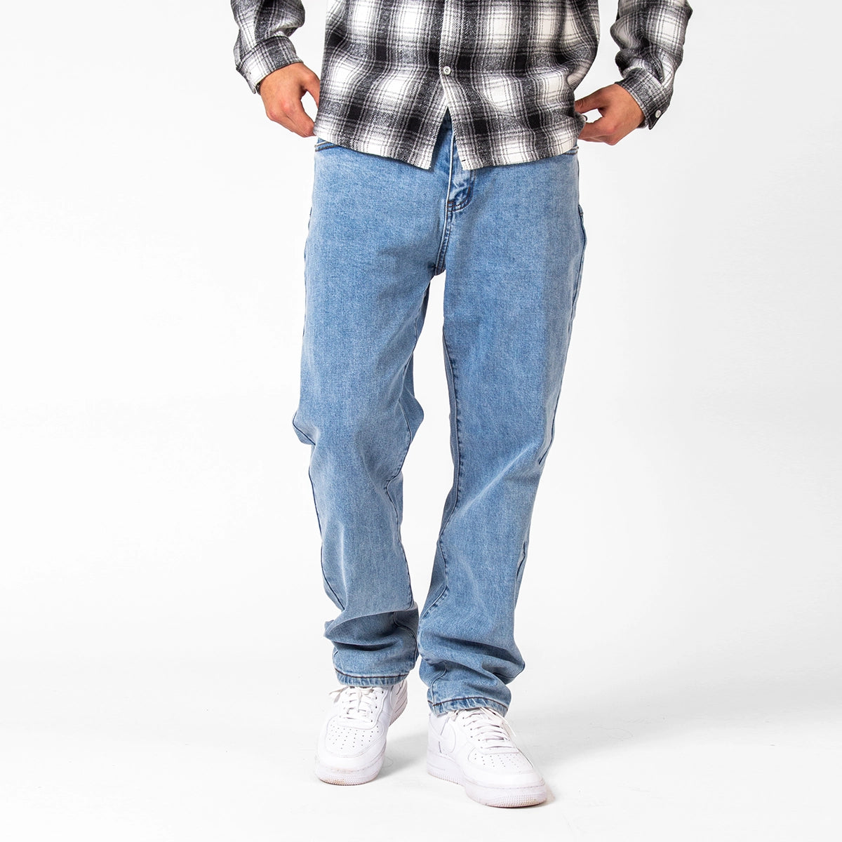 WLKN: Davis Loose Fit Denim Pants, BL – Wlknstore