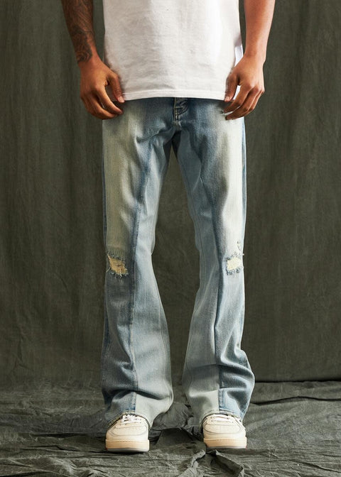 Embellish: Kaulitz 2 Tone Flare Denim