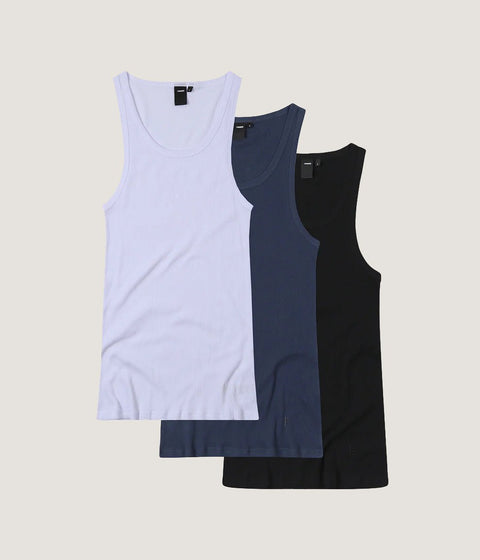 Former: Uniform Rib Singlet - 3-Pack