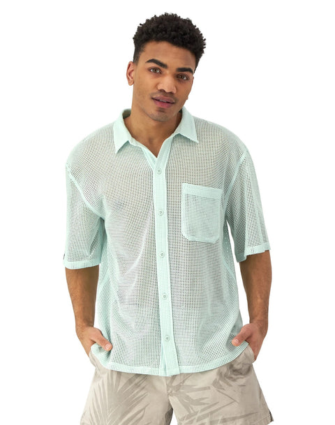 Champion: Mesh Button-Down Shirt