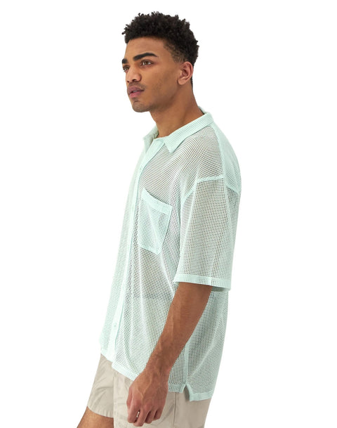 Champion: Mesh Button-Down Shirt
