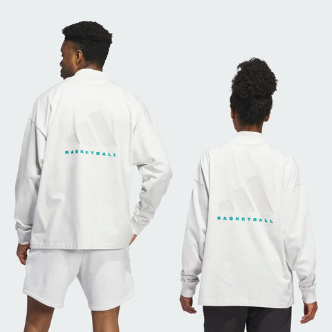 Adidas: Oversize L/S Basketball Tee