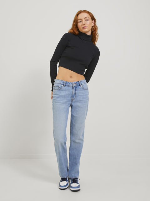 JJXX: Fan LS Crop Knit Rollneck