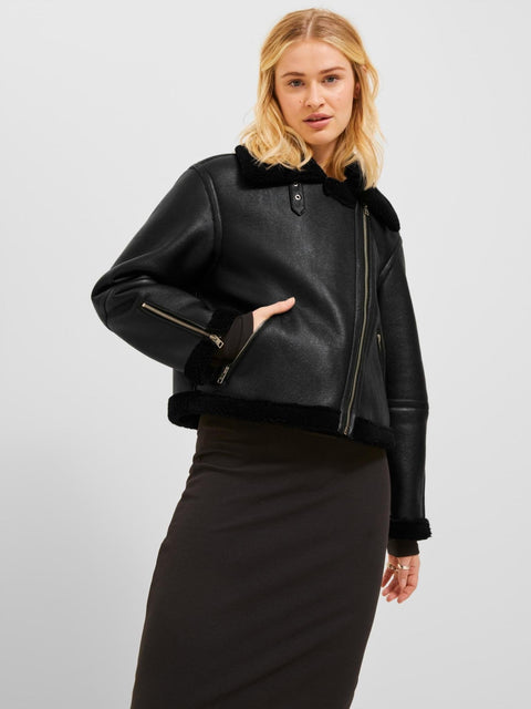 JJXX: Aviator Shearling Jacket