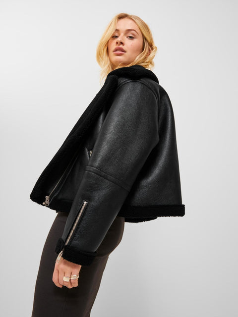 JJXX: Aviator Shearling Jacket