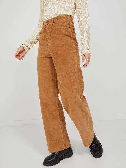 JJXX: Wide Corduroy High-Waisted Pants