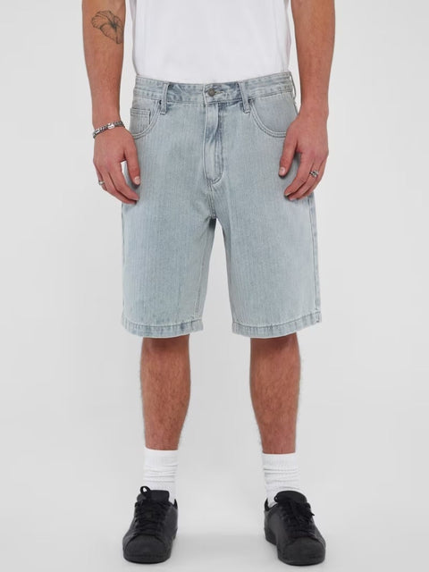 Guess: Herringbone Loose Denim Short