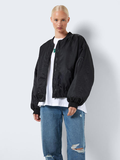Noisy May: Long Sleeve Padded Bomber Jacket