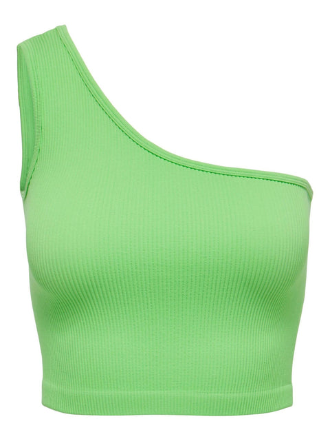 Only : Asymmetric Rib Crop Top