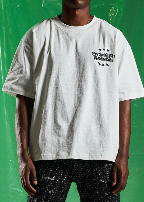 Embellish : Records Box Fit T-Shirts
