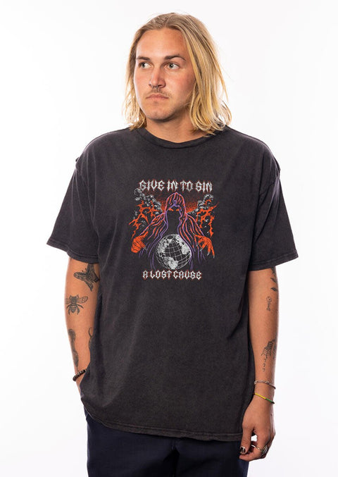 A Lost Cause : Give in to Sin Vintage Tee