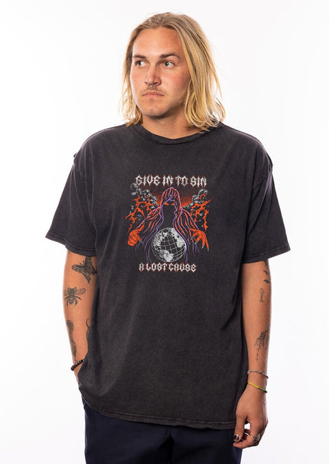 A Lost Cause : Give in to Sin Vintage Tee