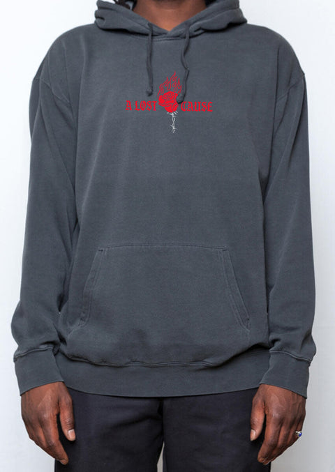 A Lost Cause : Burning Rose Vintage Hoodie