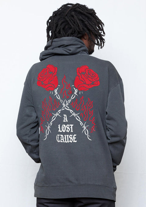 A Lost Cause : Burning Rose Vintage Hoodie