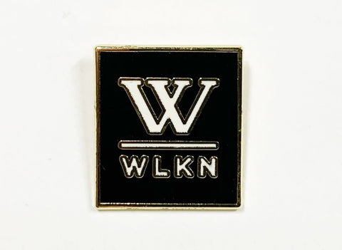 WLKN : Basic Logo Pin Gold Black White O/S