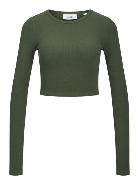 JJXX : Feline Long Sleeve Rib Tee
