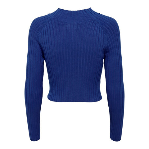Only: Ella Long-Sleeve Cropped Pullover Knit