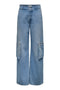 Only : Jean cargo taille haute