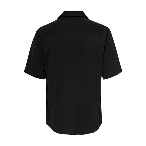 Only & Sons : Regular Fit Solid Color SS Shirt - Black