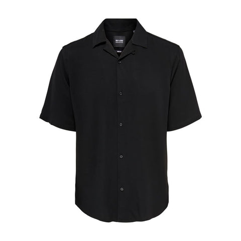 Only & Sons : Regular Fit Solid Color SS Shirt - Black
