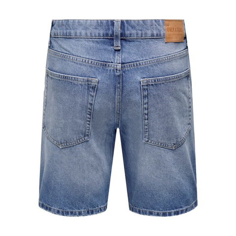Only & Sons : Loose Fit Shorts - Medium Blue
