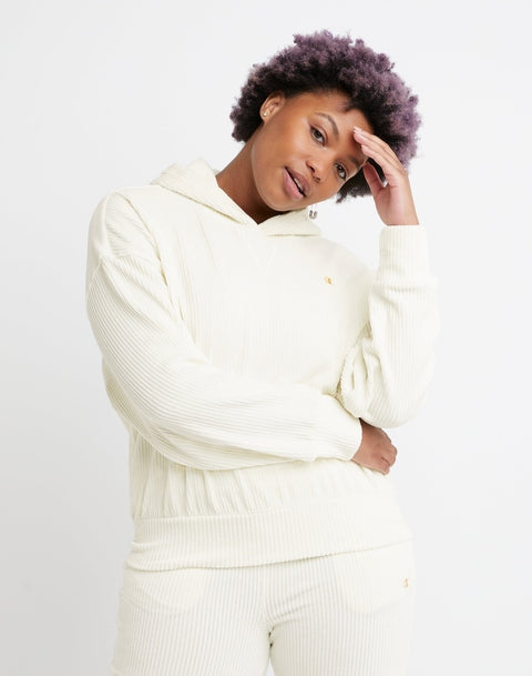 Champion : Relaxed Corduroy Hoodie