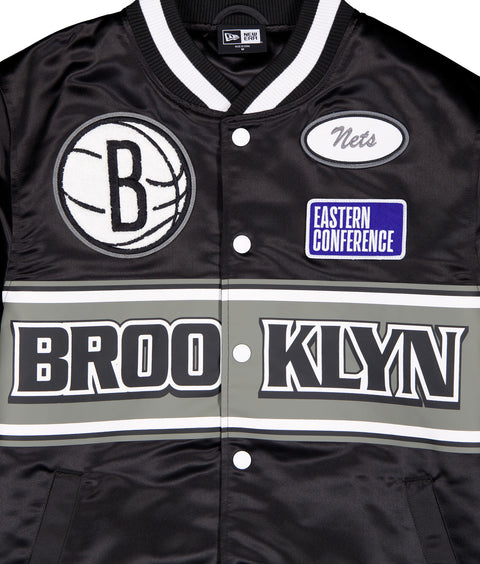 New Era : NBA Rally Drive Brooklyn Nets Satin Jacket