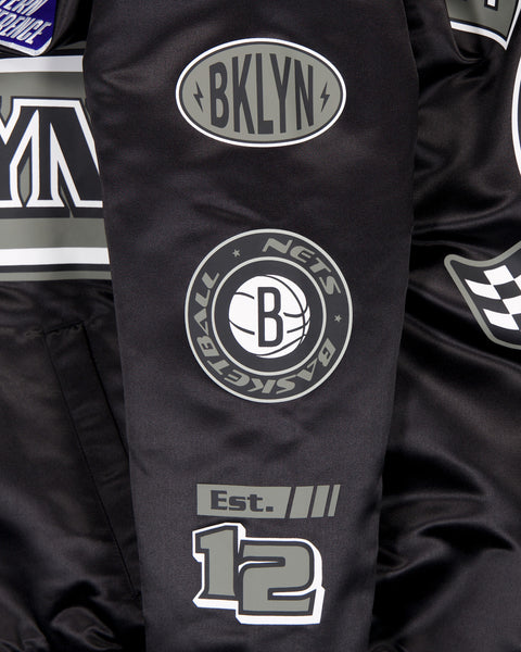New Era : NBA Rally Drive Brooklyn Nets Satin Jacket