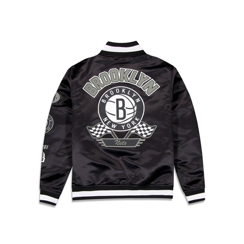 New Era : NBA Rally Drive Brooklyn Nets Satin Jacket