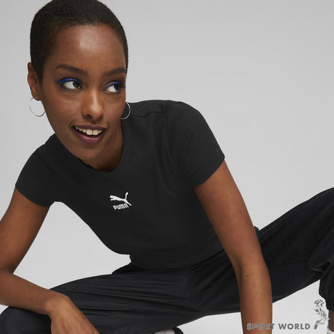 Puma : Classics Ribbed Slim Tee