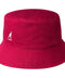 Kangol : Washed Bucket Hat - Cranberry