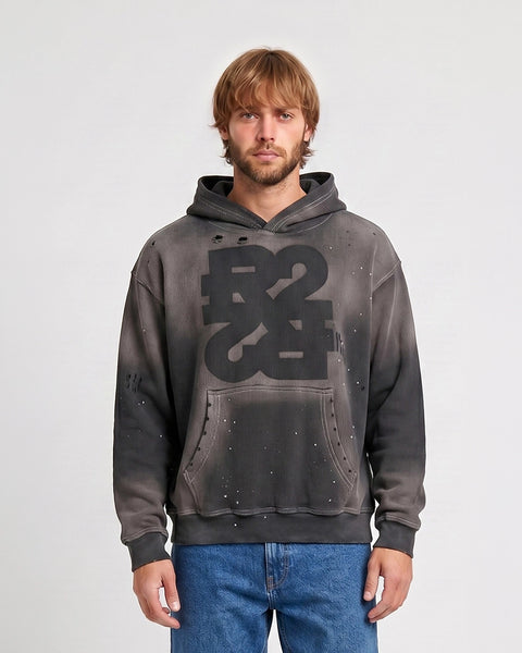 RR22 : Waffle Distressed Hoodie