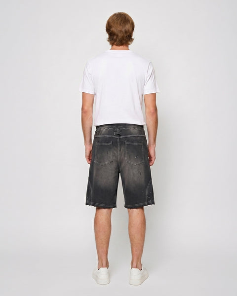 RR22 : Waffle Distressed Shorts