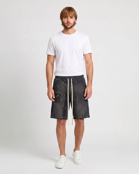 RR22 : Waffle Distressed Shorts