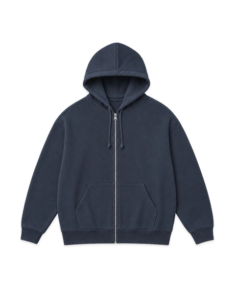WLKN Basic : Boxy Zip Hoodie