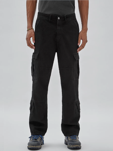 Guess : Ripstop Cargo Pants - Black
